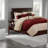Luxurious 7-piece Faux Suede Bedding Set, Polyester Comfort, Transitional Style