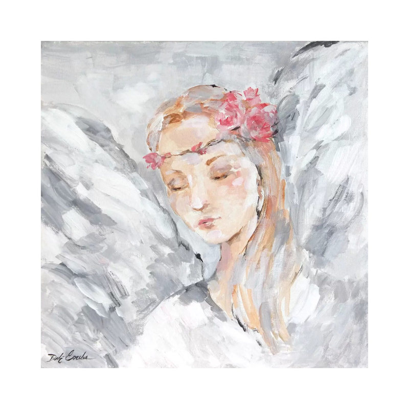 Angel I 1 Piece Wrapped Canvas Painting, 66.04cm H x 66.04cm W x1.905cm