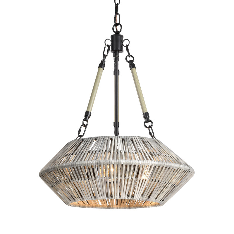 Lustre géométrique unique à 3 lumières Bartels