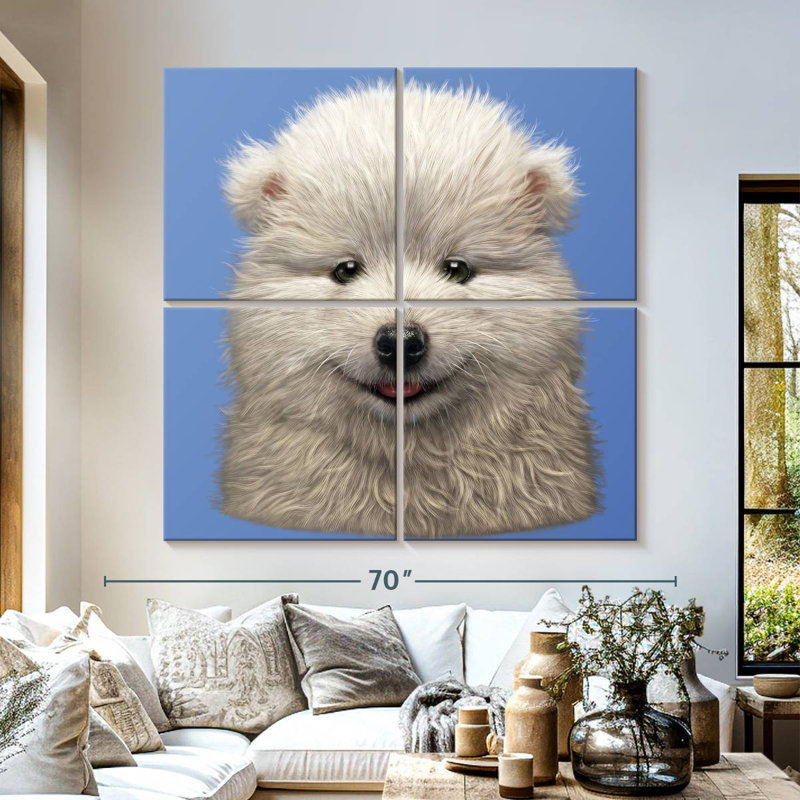 Brampt Samoyed Puppy, 57" H x 57" W