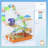 Versatile Hamster Cage with Multiple Play Features and Portable Handle