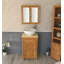 Slimline Compact 515mm Free-standing Cloakroom Vanity Unit-1879311891