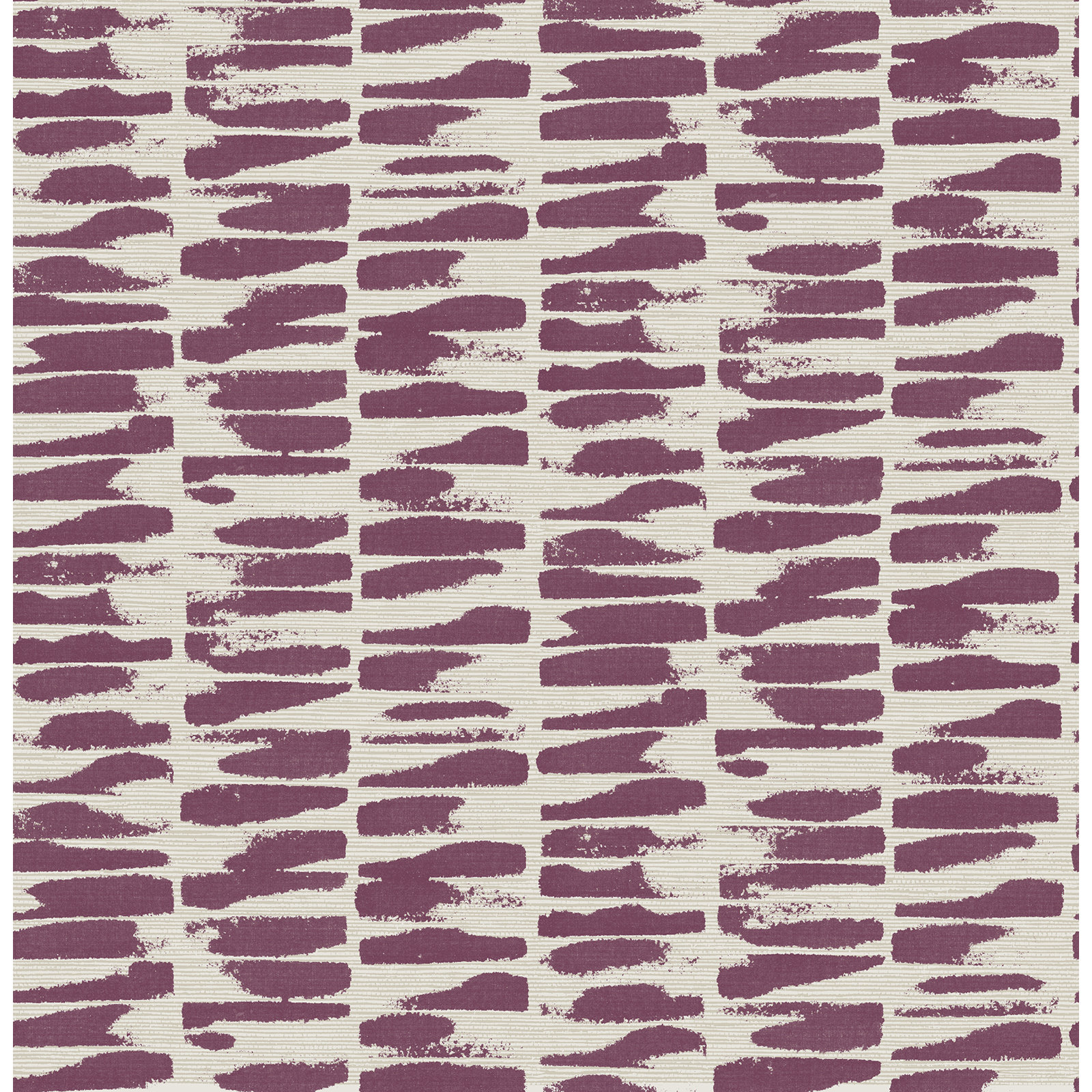 Ravi 33' L x 20.5" W Wallpaper Roll, Purple/White