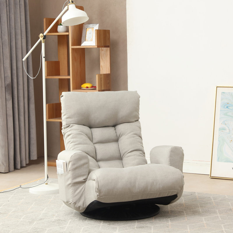 Tête et taille réglables, fauteuil de jeu, méridienne dans le salon, fauteuil pivotant à 360 degrés, fauteuil de loisir à siège rotatif