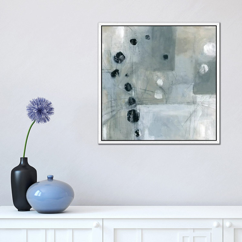 Intersections by Carol Robinson - Print on Canvas, 45.72 cm H x 45.72 cm W, White Framed