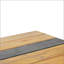 Table de salle à manger Lindsey en bois d'acacia avec structure thermolaquée, design industriel moderne pour des repas durables et élégants