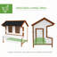 Poulailler en bois de 47 po avec cage de nidification et cage de nidification PawHut