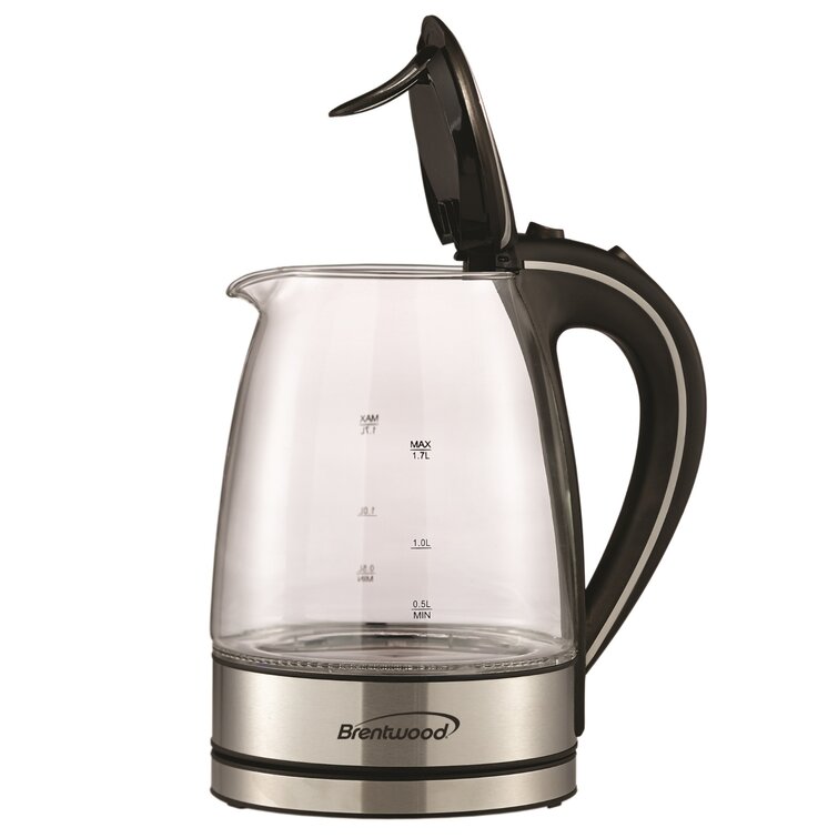 Electric Tea Kettle, Longdeem 1.7L Stainless Steel Water Boiler