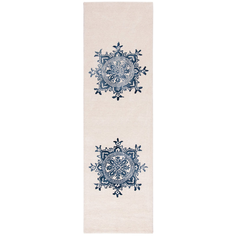 Dip Dye Hand Tufted Wool Oriental Rug, Runner 2'3" X 8'