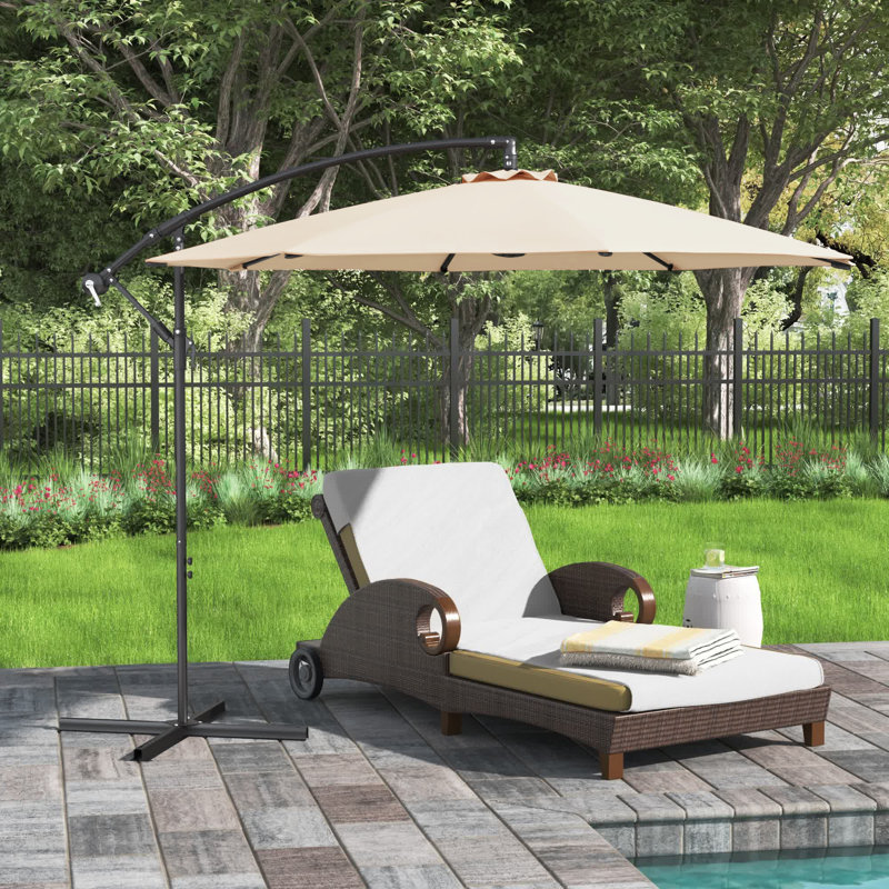 Parasol de plage 120 po Linnett, Beige