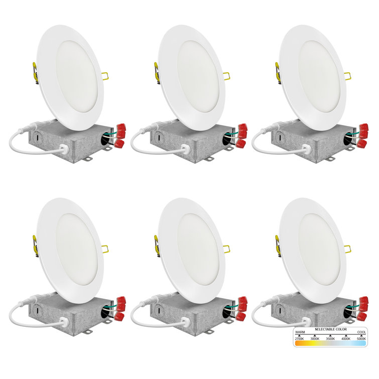 3'' Ultra Slim Selectable CCT New Construction LED Canless Recessed Lighting Kit