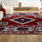 Herdis Medallion Southwestern Red/Navy/Cream Rug-2049596750