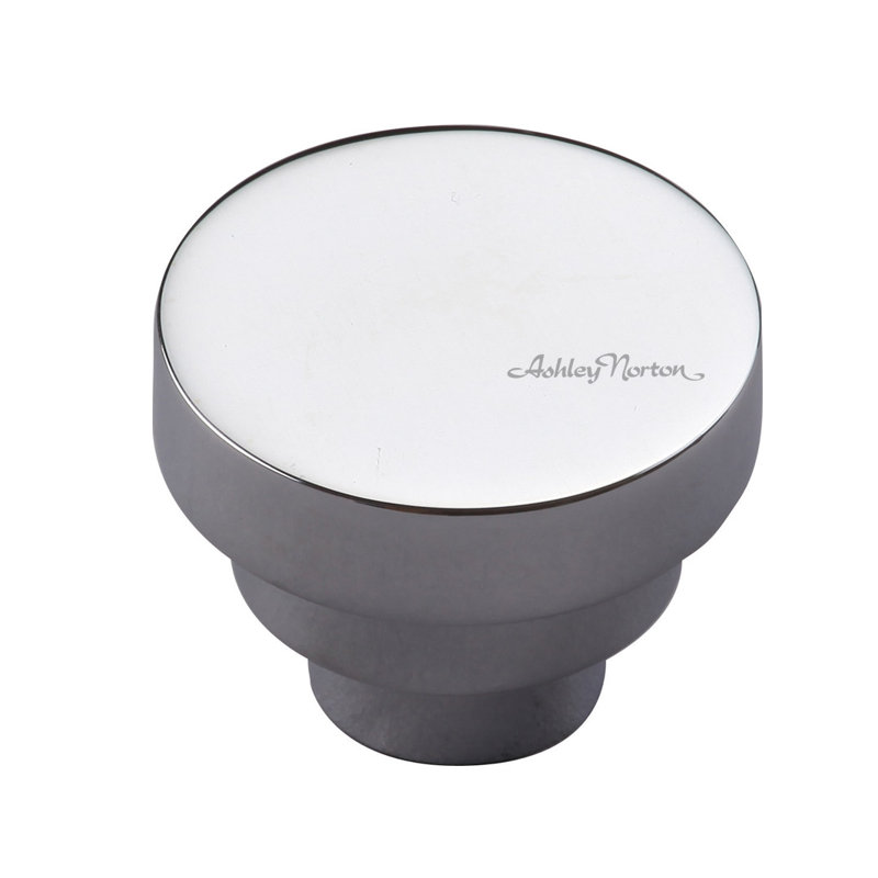Bouton d'armoire rond, Chrome poli, 1 1/4"