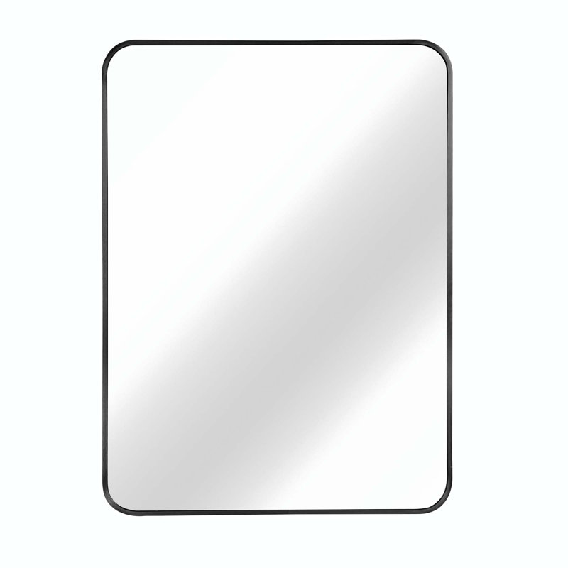 Miroir d'appoint Rauch, 32" x 24", Noir, Rectangulaire