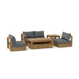 Copacabana Outdoor 5 - Piece Teak Conversation Set