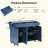 53.2'' Kitchen Island with Drop Leaf-398905422