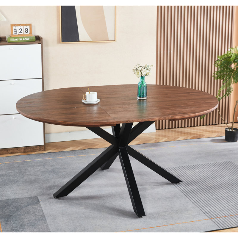 Pieds de table extensibles pour les espaces de bureau, de salle à manger et de loisirs - Noyer, stable, espaces de travail pratiques