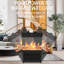 Chaufferette électrique 1500W, flamme à DEL 3D, portable, double pour la maison, le bureau, l'intérieur, la décoration de Noël, l'intérieur et le bureau,