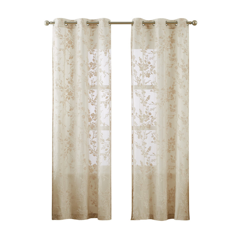 Paire de rideaux semi-transparents Shontel, L 37 po x L 96 po