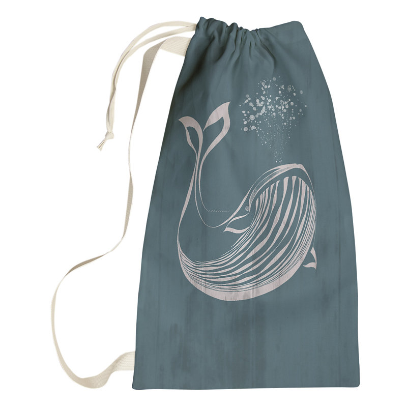 Fabric Laundry Bag with Handles, Small ( 64" H x 20" W x 1.5" D), Green