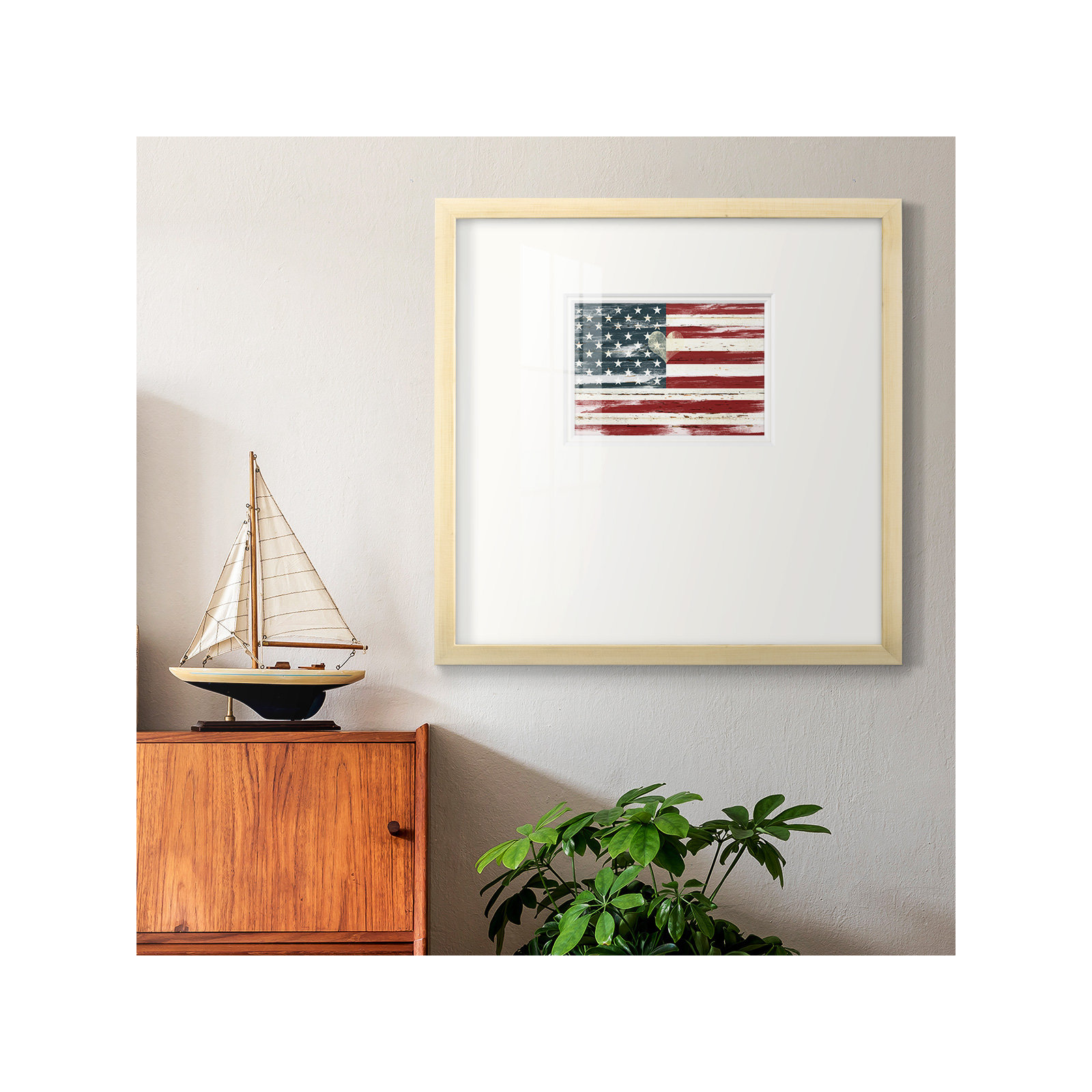 Heart Of America, 21" H x 21" W x 1.25" D