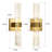 Nazreen Crystal LED Wallchiere Dimmable Wall Light-452089400