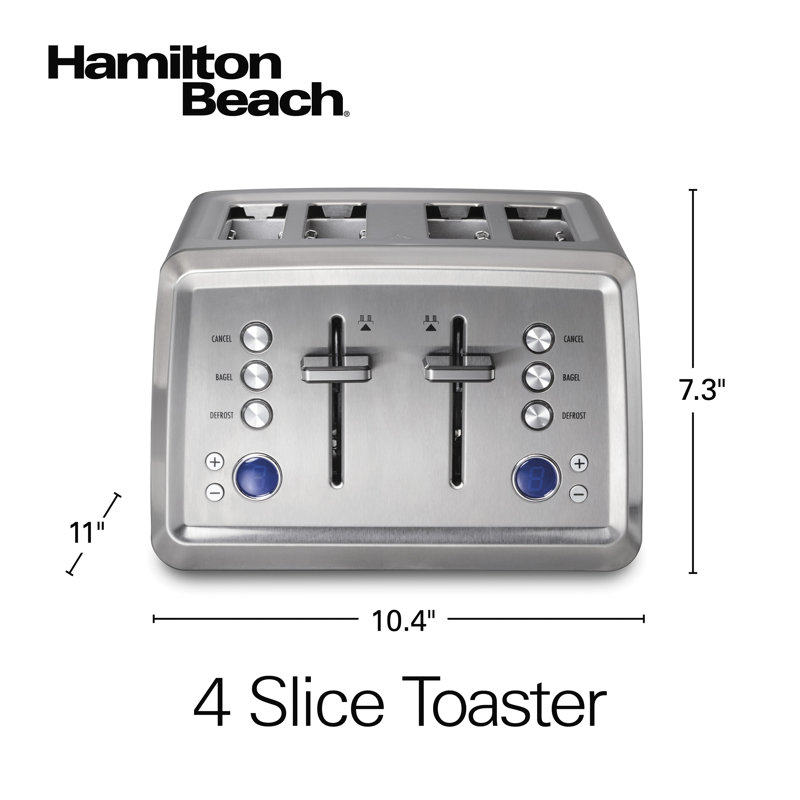 Grille-pain numérique Hamilton Beach® en acier inoxydable