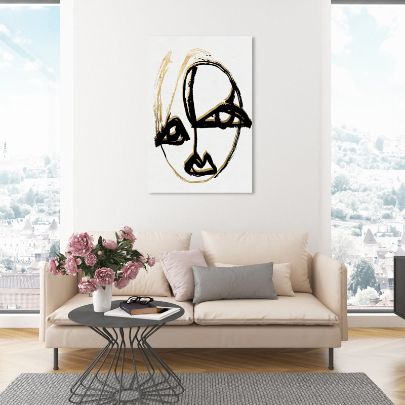 «Abstract Portrait II», impression sur toile tendue, H 45 po x l 30 po, Toile tendue