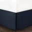 Édredon de style double avec draps - Imprimé à chevrons doux bleu marine