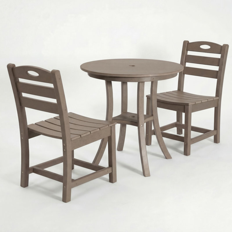 Ensemble repas d'extérieur pour terrasse, jardin, terrasse, Marron antique