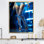 Sensual Blue High Heels, reproduction d'art sur toile
