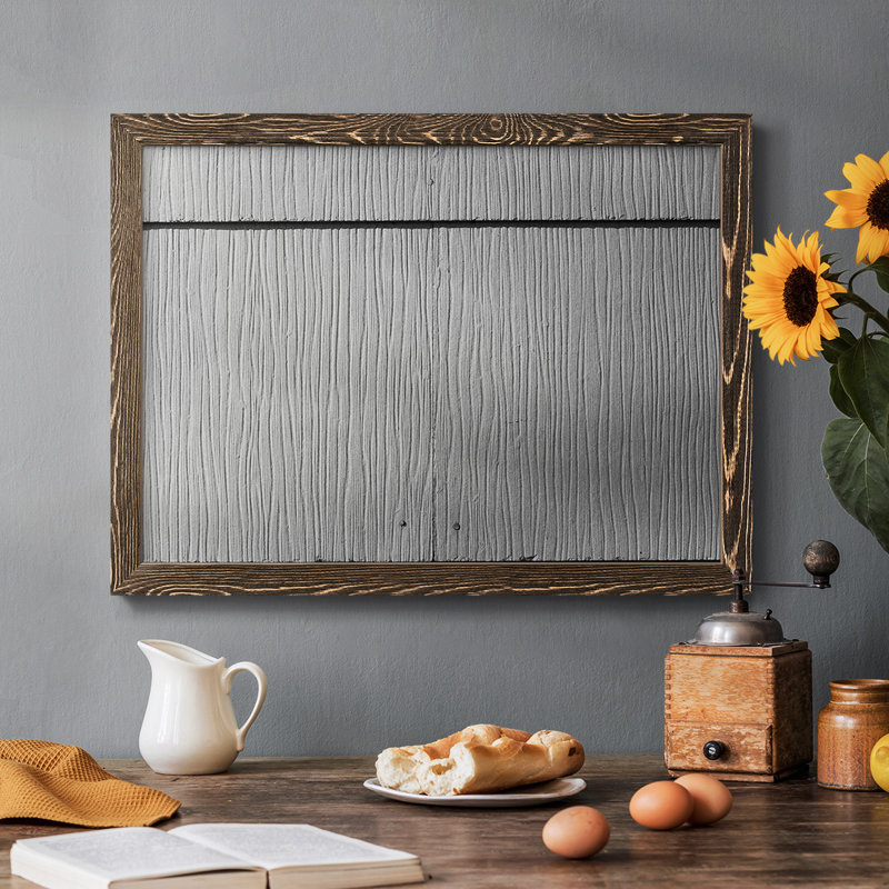 Found Textures I- Rustic Framed Gallery Wrapped Canvas, Walnut, 22" H x 32" W x 1.5" D