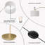 Lampe sur pied arquée 71 po Aviésel-87226843