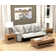 Trifecta Power Reclining Sofa with 3 Reclining Seats and Drop Down Table