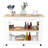 Kitchen Island with Drawer Shelves and Casters-458546702-423032431