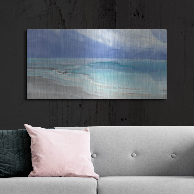 «Grand View 1» par Albena Hristova, art mural en métal, H 24 po x l 48 po