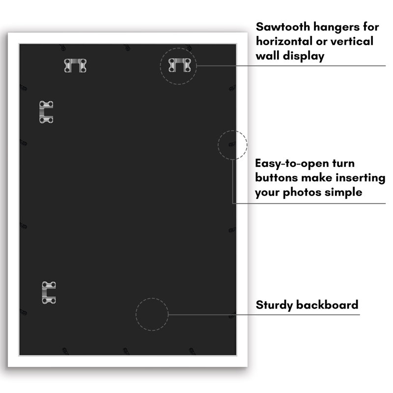 18x26 Collage Picture Frame - Use as Sixteen 4x6 Picture Frame Openings or One 18x26 Photo Frame Made of Engineered Wood with Polished Plexiglass