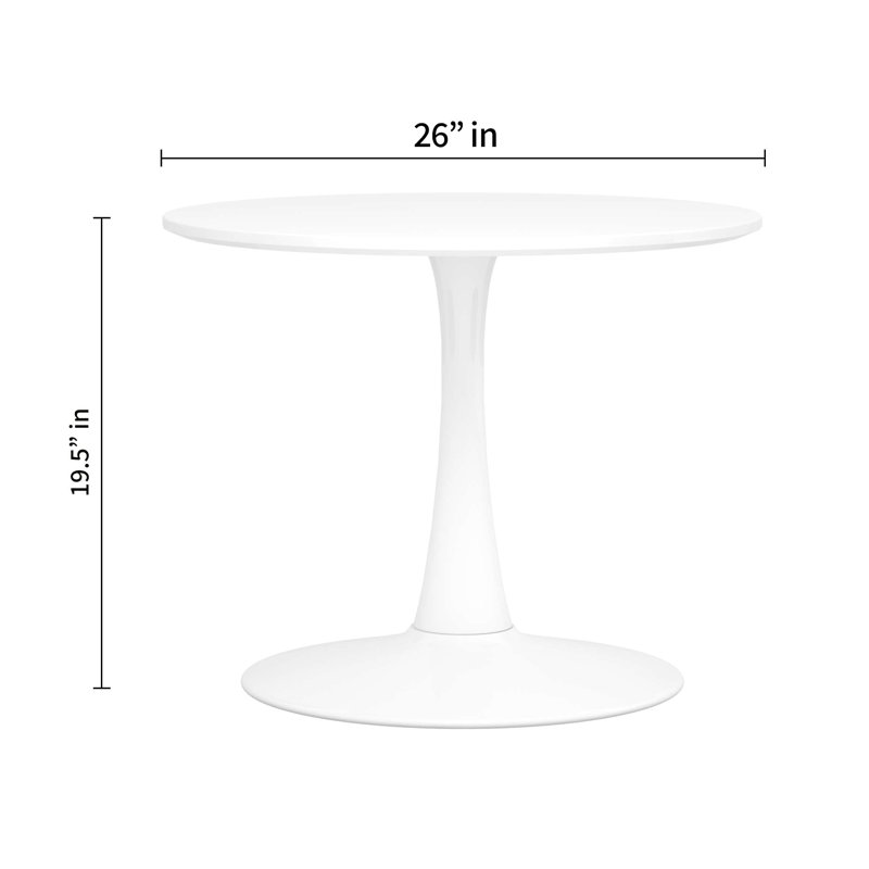 Modholic Kids Tulip Table, White