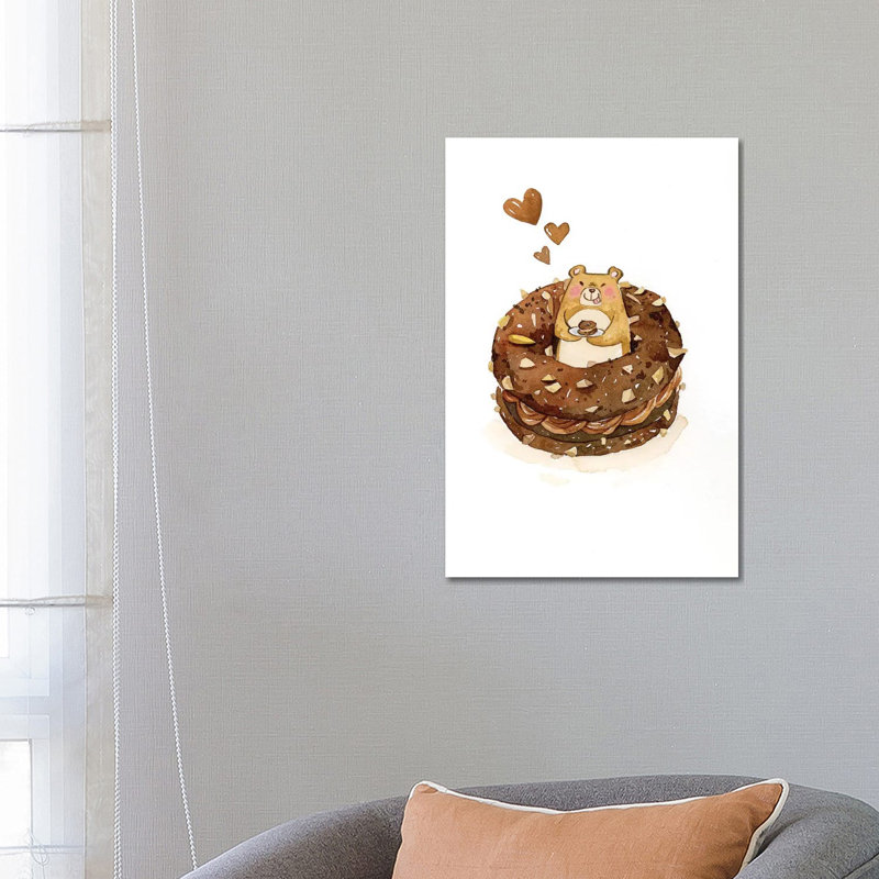Donut by Penelopeloveprints - Wrapped Canvas Print, 66.04cm H x 45.72cm W x 1.91cm D