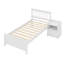 Lit plateforme double Camille avec table de chevet-305569804