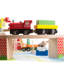 Ensemble de train en bois 75 pièces avec tapis de jeu Hey Play