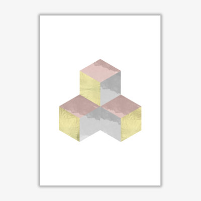 Abstract Cubes - Print