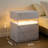 Nightstands 3 Drawer Dresser for Bedroom End Table with Acrylic Board LED Bedside Tables-453044524