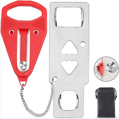 Serrure de porte portable avec serrure de sécurité portable pour plus de sécurité