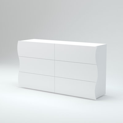 Genivra 155cm W 6 - Drawer Chest of Drawers