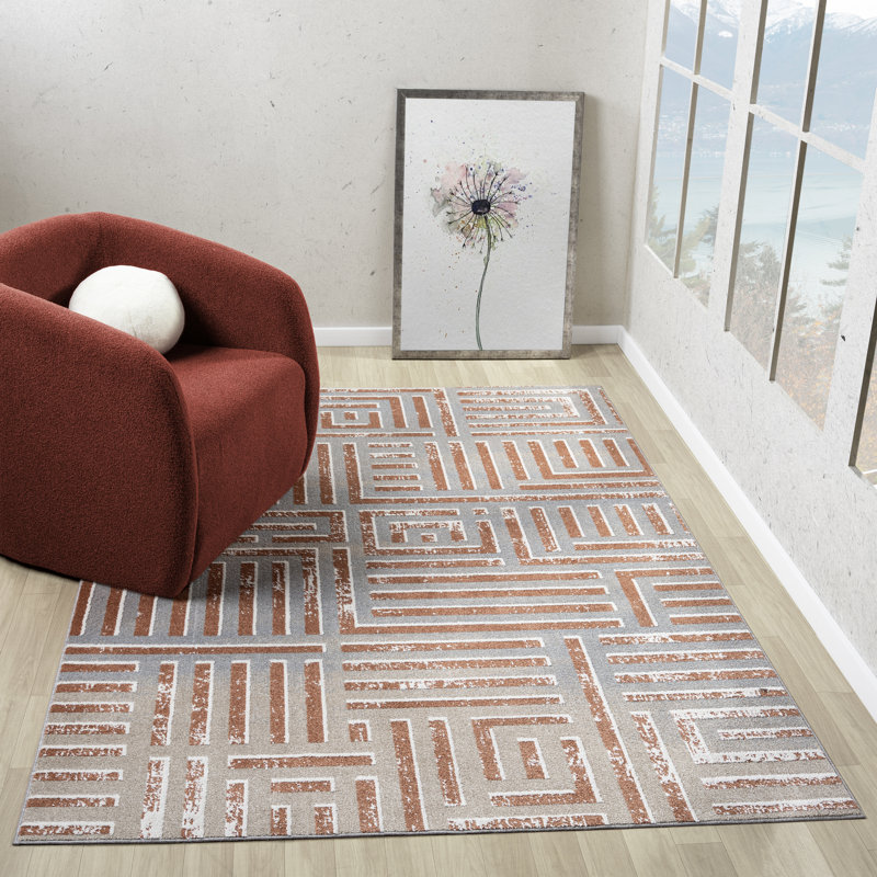 Tapis d'intérieur lavable à la machine Vista, Rectangle 5 pi 3 po x 7 pi