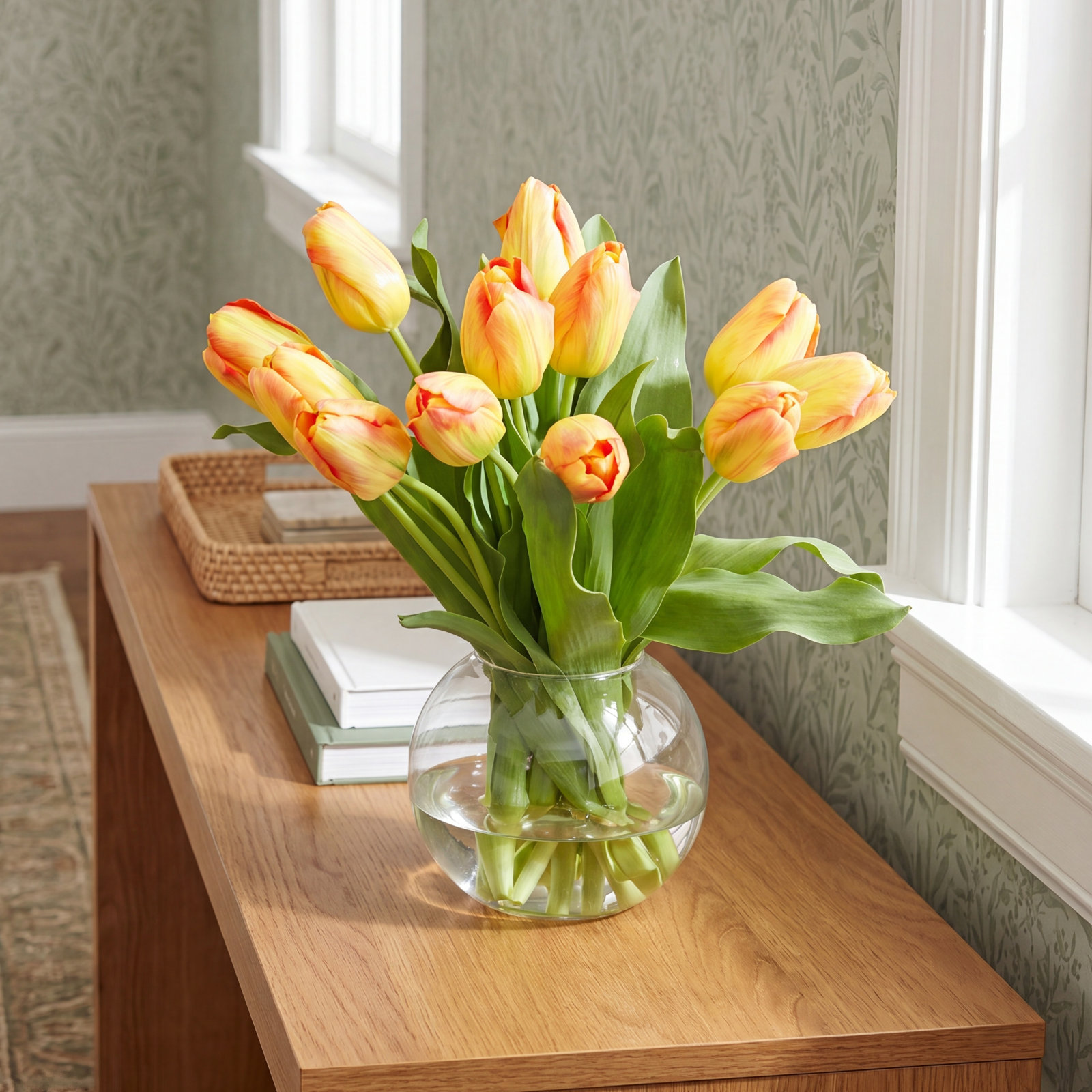 Tulip Arrangement in Vase