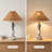 Naveen 16" Sculpted Marble Table Lamp