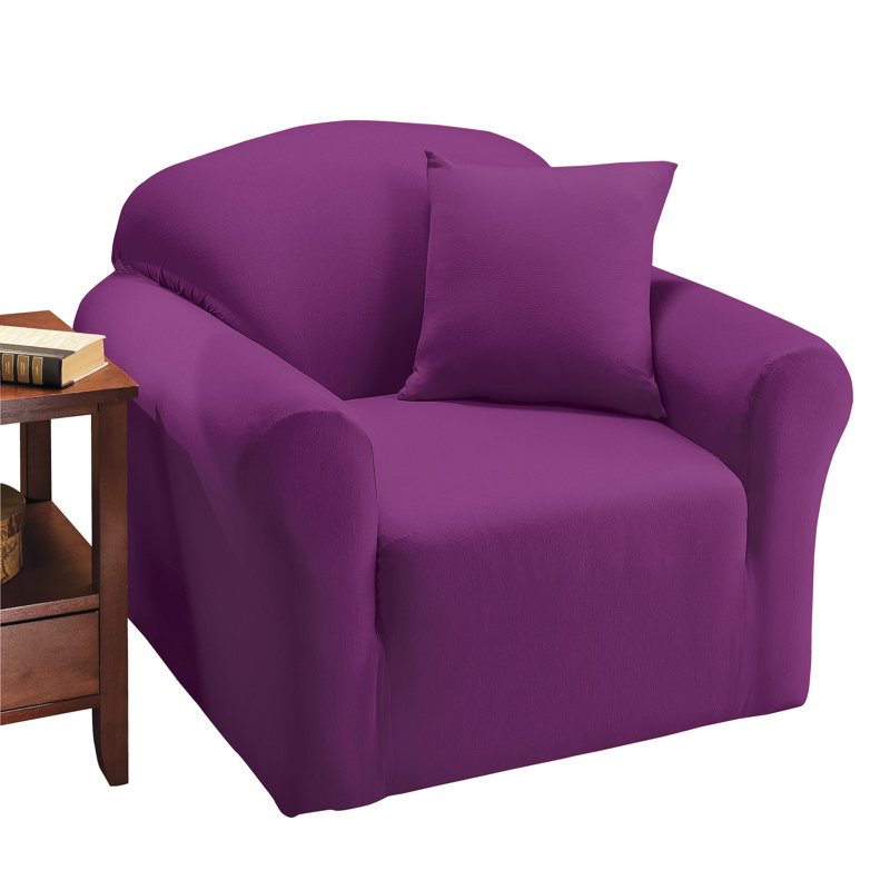 Housse pour fauteuil à coussins en T, Mauve