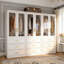 Baroncourt 74.9'' H X 95.1'' W X 19.3'' D Glass Door Armoire